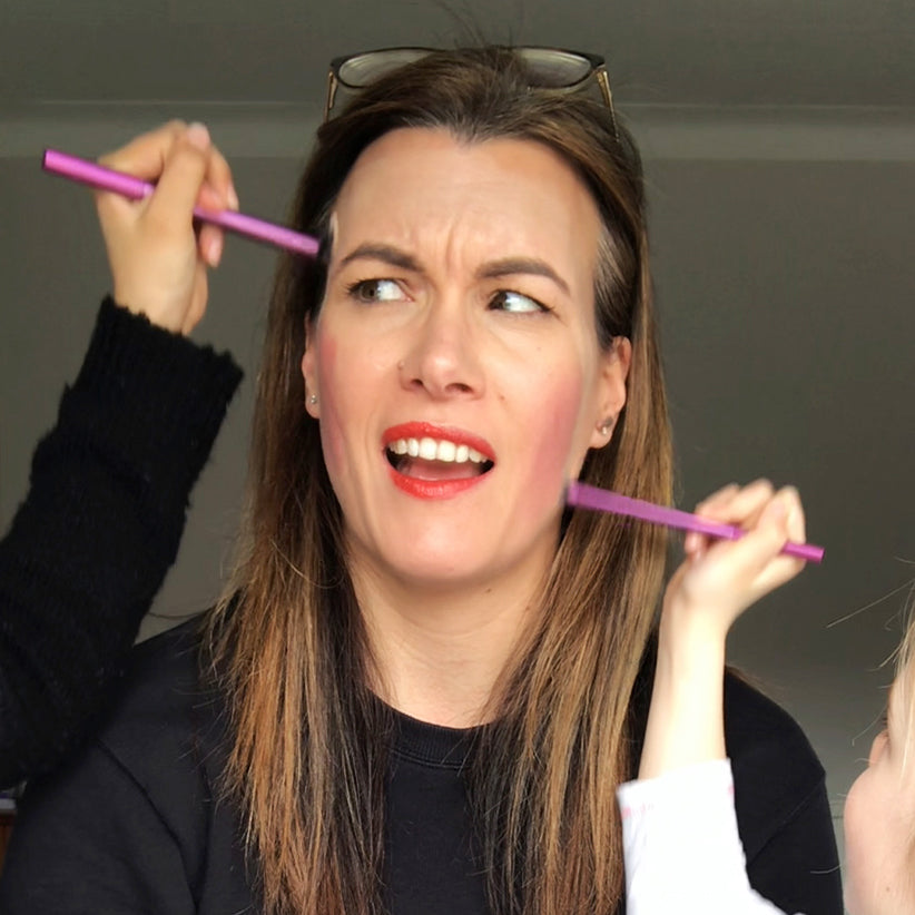 Katie's Girls Do Her Makeup